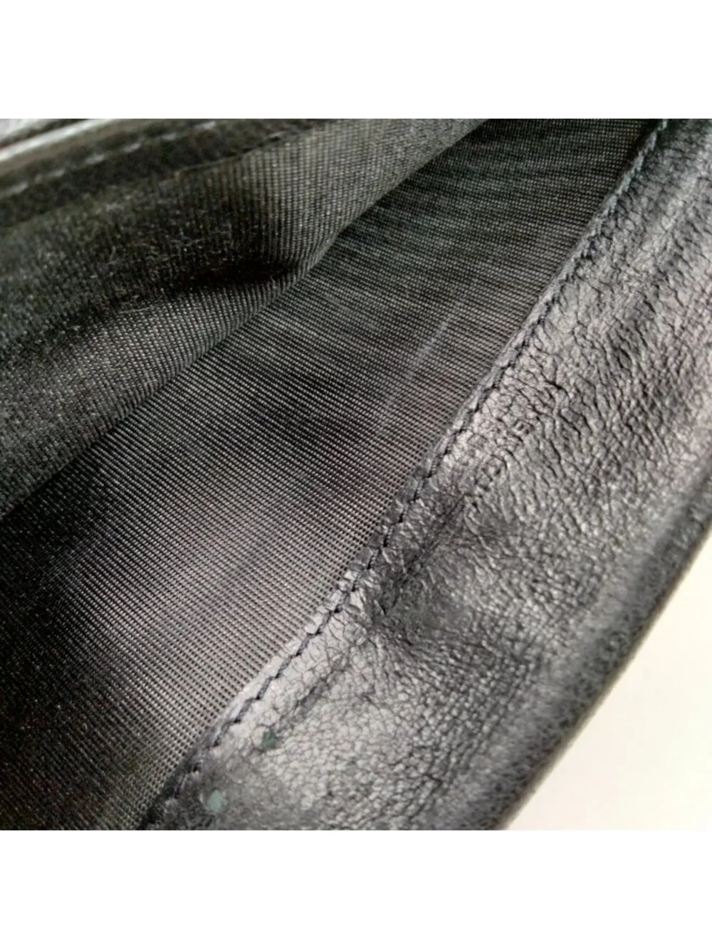$995 Authentic BALENCIAGA Paris Made in ITALY Black Leather Bifold Long Wallet - Picture 10 of 13